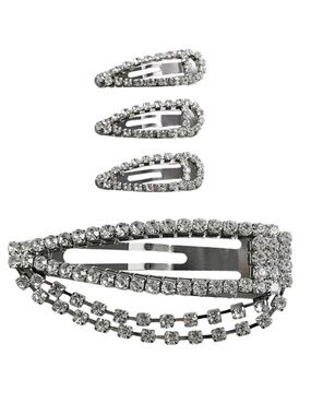 ZARA PACK OF RHINESTONE HAIR CLIPS